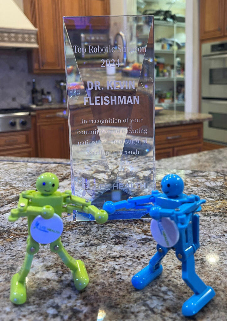 Dr. Fleishman's Top Robotic Surgeon award